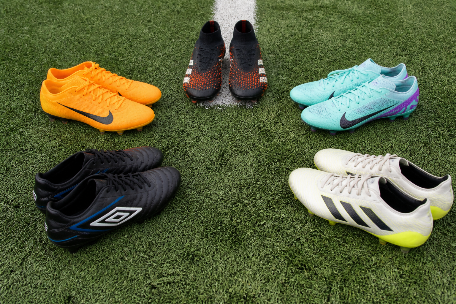 Voetbalschoenen per positie